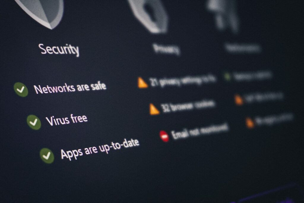 un tableau de cybersecurite et protection